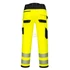 Portwest PW3 Hi-Vis könnyű stretch nadrág sárga / fekete