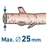 Extol akkumulátoros metszőolló 25 mm 20 V 2.0 Ah akku + töltő