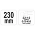 Yato krimpelő fogó 230 mm / 0,5-4,0 mm2
