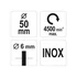 Yato körkefe 50 mm INOX csapos
