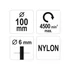 Yato körkefe 100 mm nylon csapos