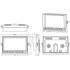 RIS 10" Quad Monitor 4 Pin