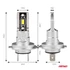 Amio LED izzó H-mini Series H7/H18 6500K 12/24 V