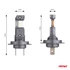 Amio LED izzó H7 H18 Canbus 6000K 60 W 12 V