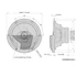 Pioneer 25 cm-es 3 utas koaxiális hangszóró