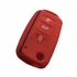 Szilikon tok kulcshoz piros (Volkswagen - Skoda - Seat)