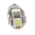 Led izzó 12V 1.5W BA9S 5050 5 SMD fehér