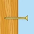 Forgácslap csavar sárga 3 x 25 mm (100 db / csomag)