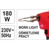 Yato forrasztópisztoly 180 W LED világítással