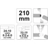 Yato blankoló és krimpelő fogó 210 mm 0.2-6.0 mm2