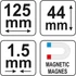 Yato profil sablon 125 mm