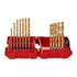 Milwaukee csigafúró készlet 3-10 mm 10 db HSS-G TiN Red Hex