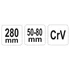 Yato állítható csapos körmöskulcs 50-80 mm