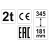 Yato hidraulikus emelő 2t