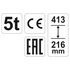 Yato hidraulikus emelő 5t