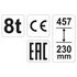 Yato hidraulikus emelő 8t