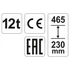 Yato hidraulikus emelő 12t