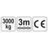Yato láncos emelő 3000 kg 3 m