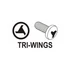 Yato bit behajtó Tri-Wing TW0 + TW1 1/4" 100 mm 2 db