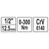 Yato nyomatékkulcs 1/2" 0-300 Nm CrV