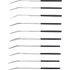 BGS gyémánt tűreszelő készlet hajlított 140 x 3 mm 10 db