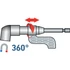 Extol sarokcsavarozó bittartó adapter 1/4" x 140 mm mágneses