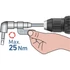 Extol sarokcsavarozó bittartó adapter 1/4" x 140 mm mágneses