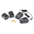 Riwall RALM 3820 SET akkumulátoros fűnyíró 2 db 20 V 4Ah-s akkumulátorral